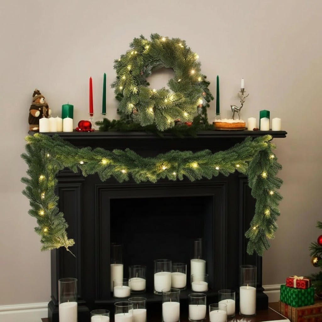 LumaArc LED Christmas Wreath For Warm Festive Glow | Temsk