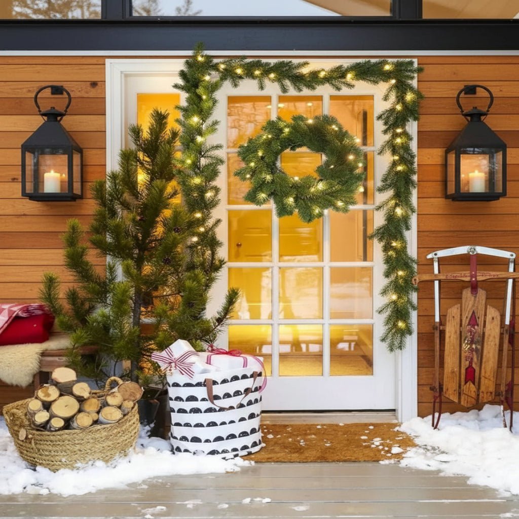 LumaArc LED Christmas Wreath For Warm Festive Glow | Temsk