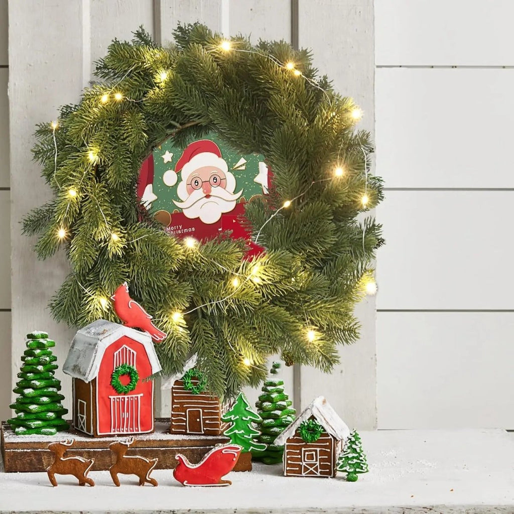 LumaArc LED Christmas Wreath For Warm Festive Glow | Temsk
