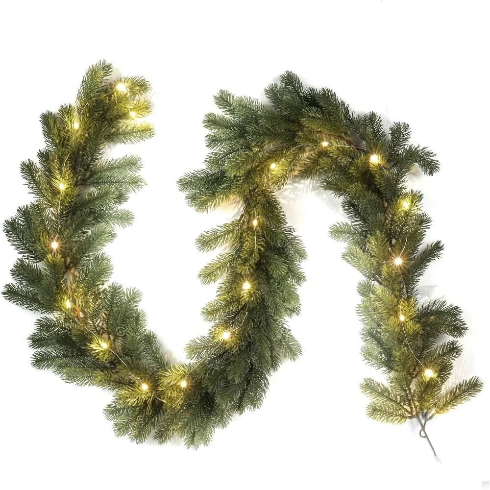 LumaArc LED Christmas Wreath For Warm Festive Glow | Temsk