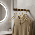 LustraHanger Elegant Gold And Silver Hanger Set For Neat Space Saving Home Wardrobes | Temsk