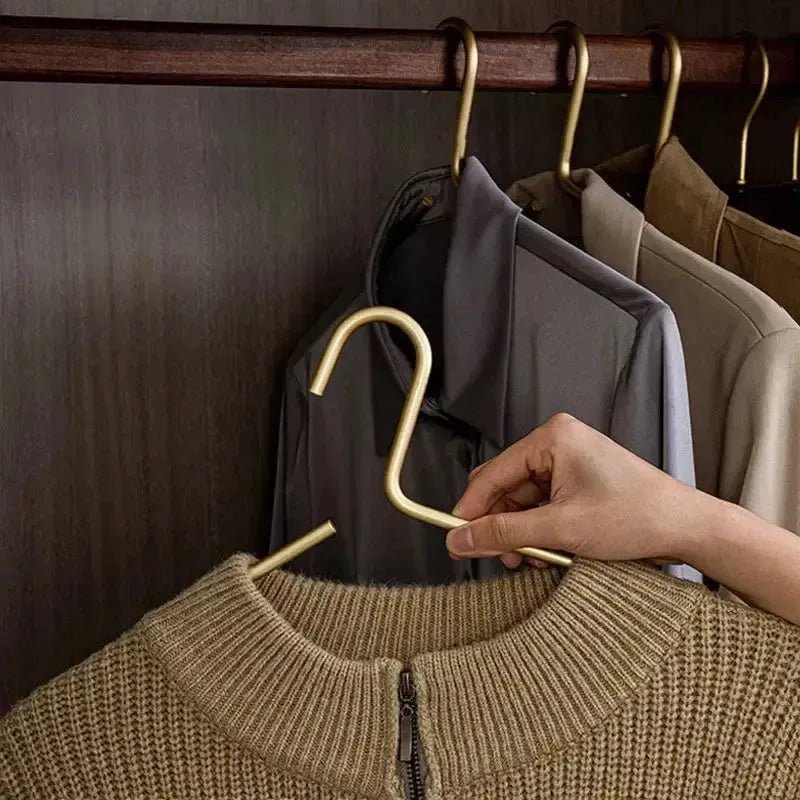 LustraHanger Elegant Gold And Silver Hanger Set For Neat Space Saving Home Wardrobes | Temsk