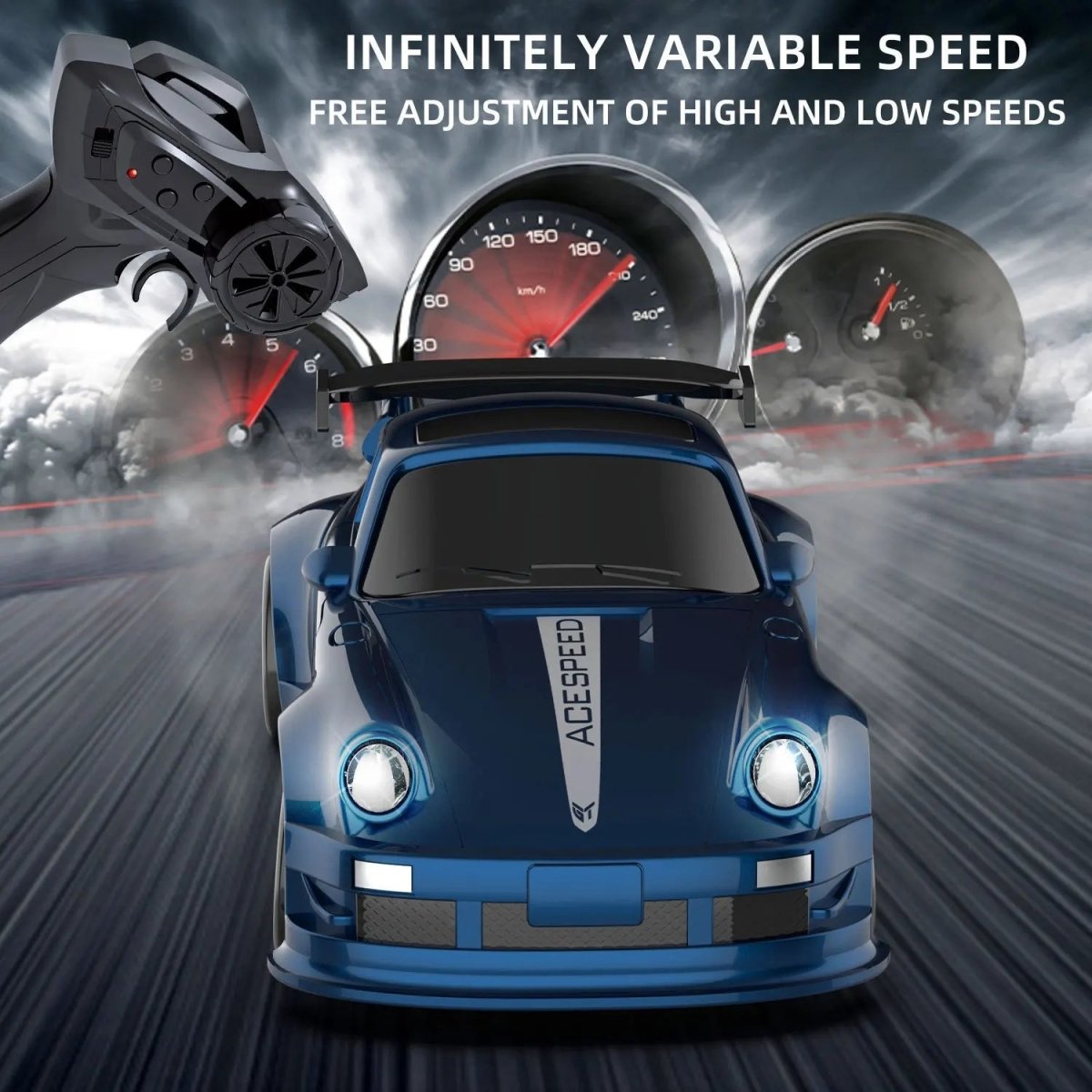 VoltBite 1:64 Mini Racing Car With 2.4 GHz Remote Control And Drift Tires | Temsk