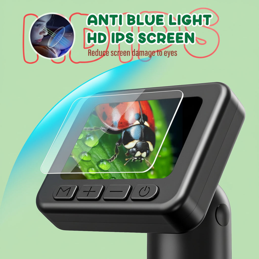 Portable Digital Microscope With HD Display For Science Learning | Temsk