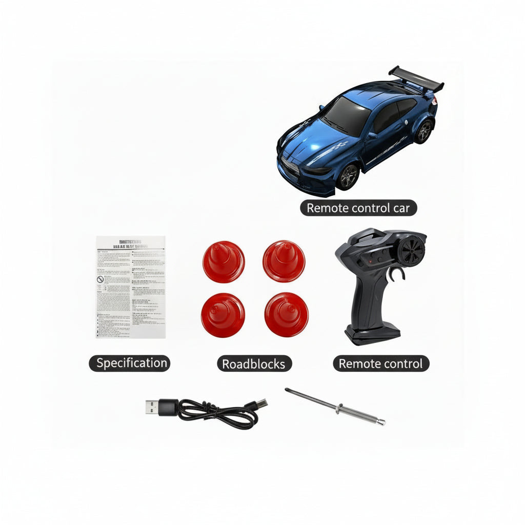 DriftX Nano 1:64 Remote Control Drift Car For Smooth Gliding | Temsk