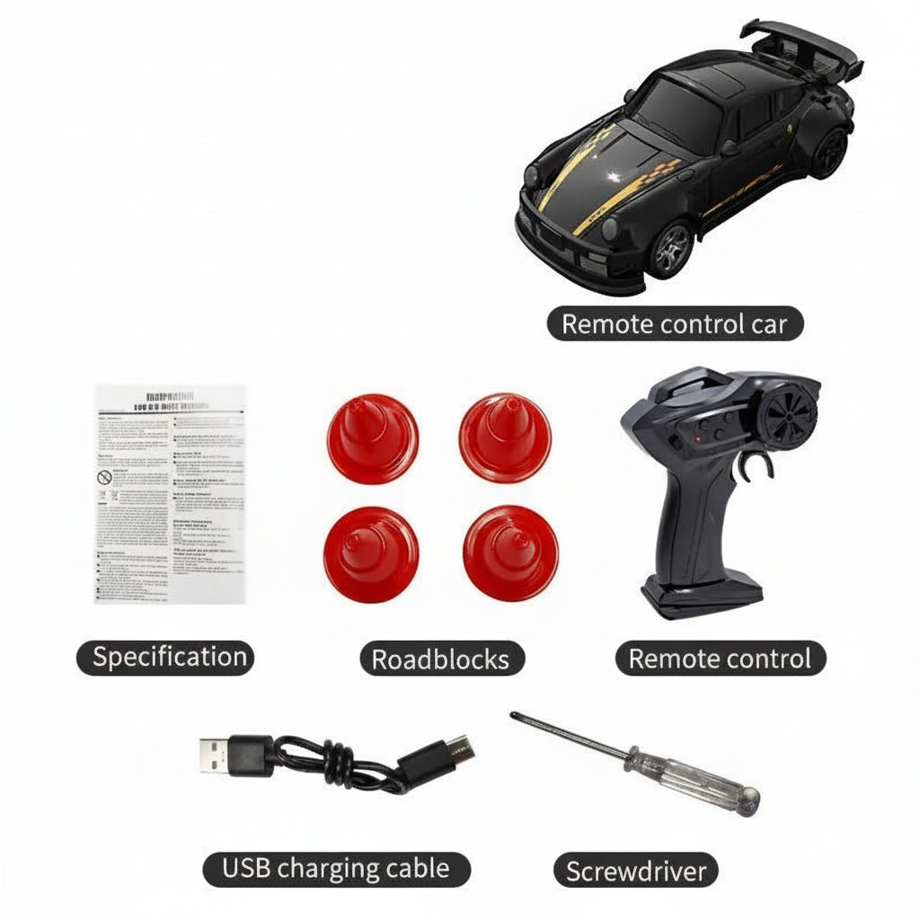 DriftX Nano 1:64 Remote Control Drift Car For Smooth Gliding | Temsk