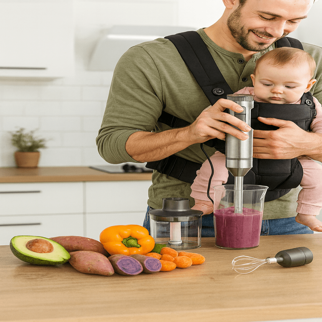 NovaBlend 1000 W 4-In-1 Hand Blender For Effortless Kitchen Performance | Temsk