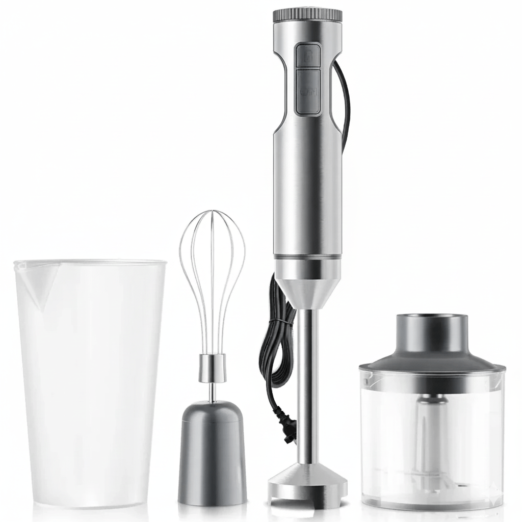 NovaBlend 1000 W 4-In-1 Hand Blender For Effortless Kitchen Performance | Temsk