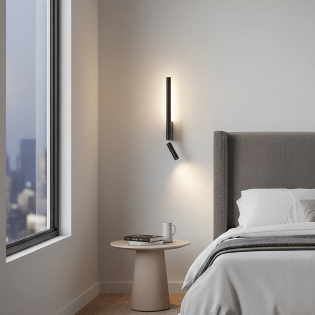 SerenGlow minimalistisk væglampe med varmt hvidt LED-lys | Temsk