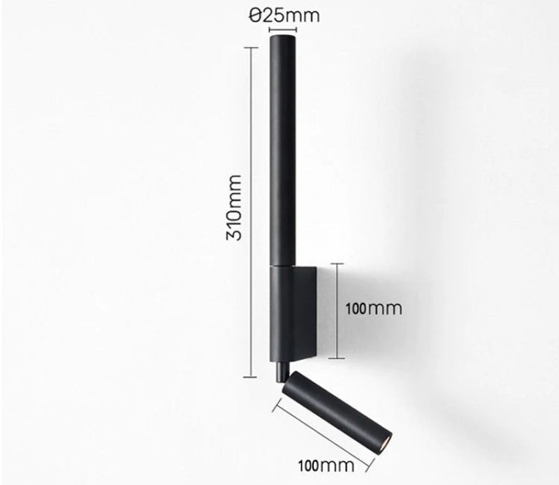 SerenGlow minimalistisk væglampe med varmt hvidt LED-lys | Temsk