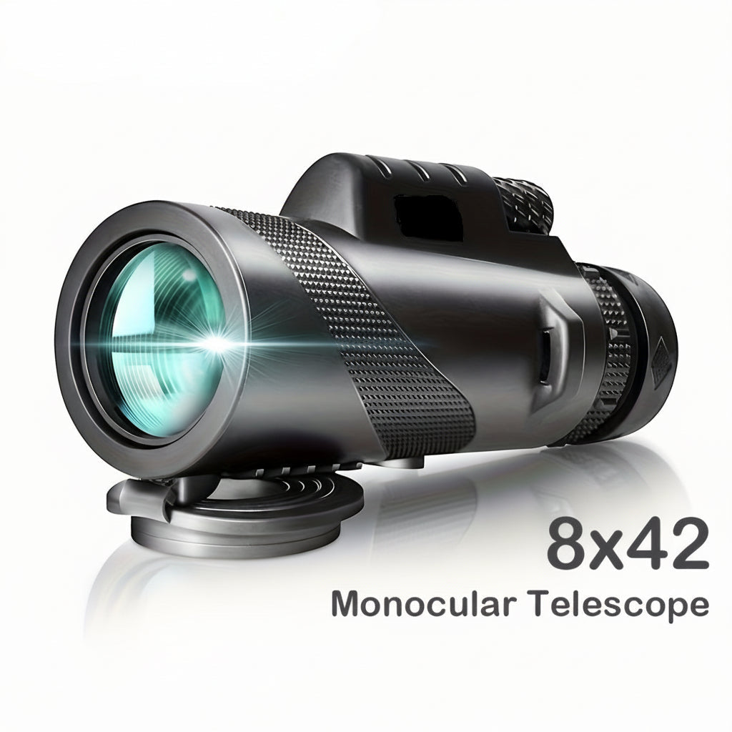 Monokulární dalekohled 8x42 s adaptérem na telefon pro venkovní pozorování | Temsk