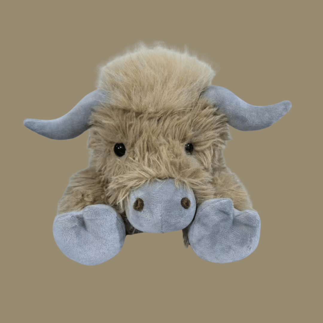 Glenmere Highland Cattle Plush Toy With Fluffy Rustic Charm | Temsk