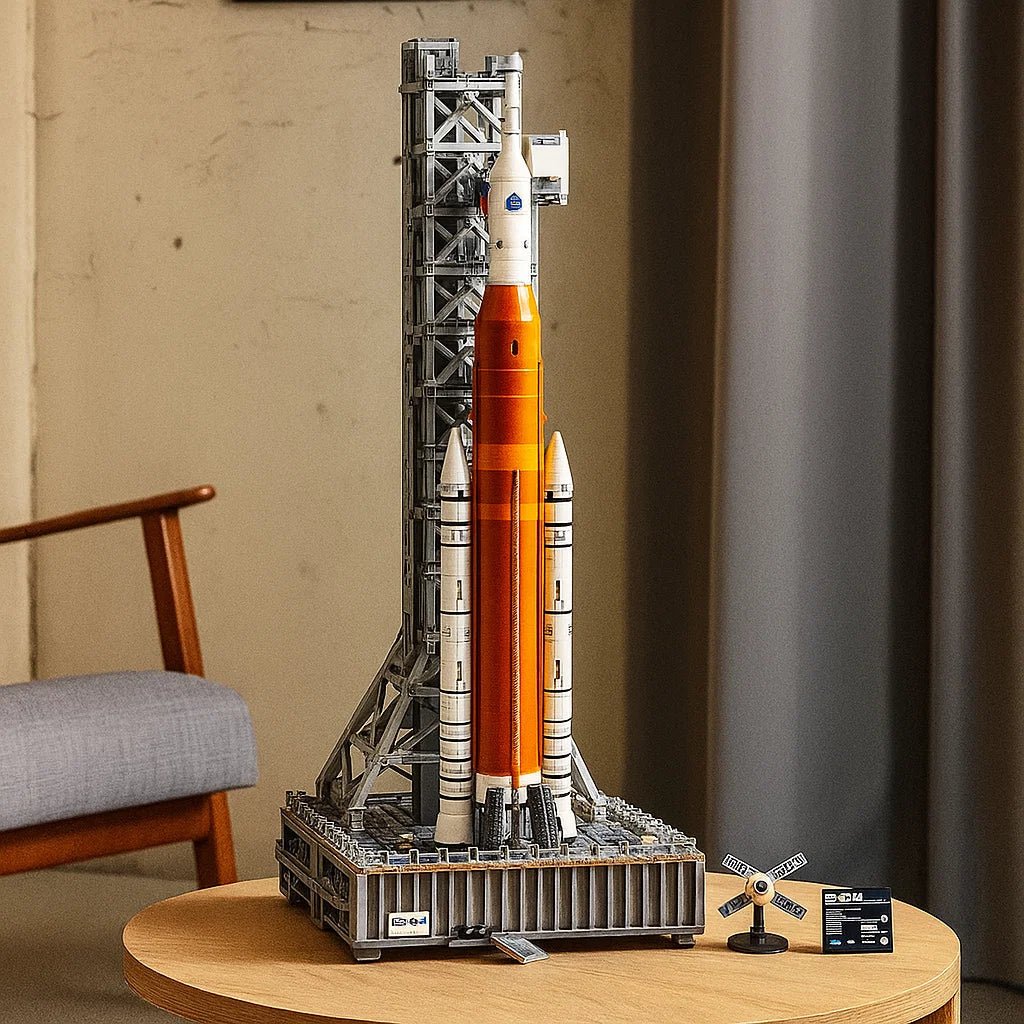 AstraBuild Artemis Inspired Rocket Kit With Launch Tower and Orion Capsule | Temsk