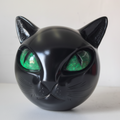 Mystic Cat Head Resin Sculpture For Stylish Tabletop Decor | Temsk