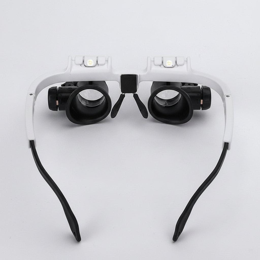 LED Magnifying Glass Headset With Adjustable Headband And Light | Temsk