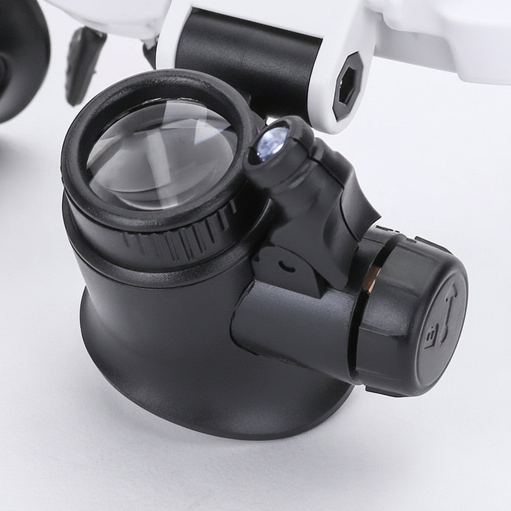 LED Magnifying Glass Headset With Adjustable Headband And Light | Temsk