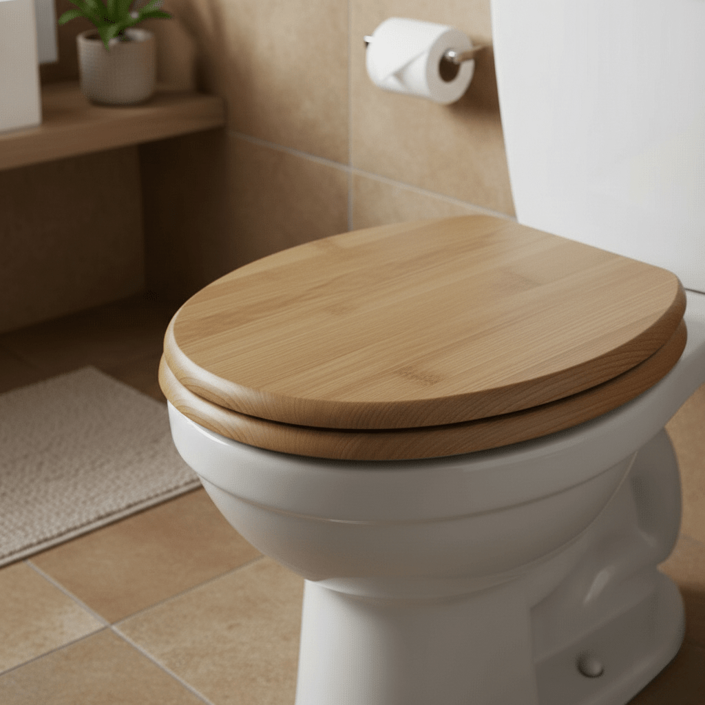 ArborNest Elegant Plywood Toilet Seat With Soft Close Mechanism | Temsk