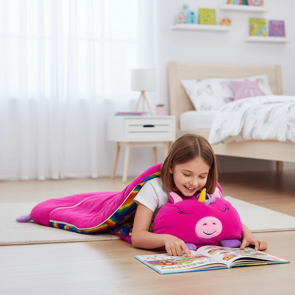 CuddleQuest Sleeping Bag And Plush Friend On The Go | Temsk
