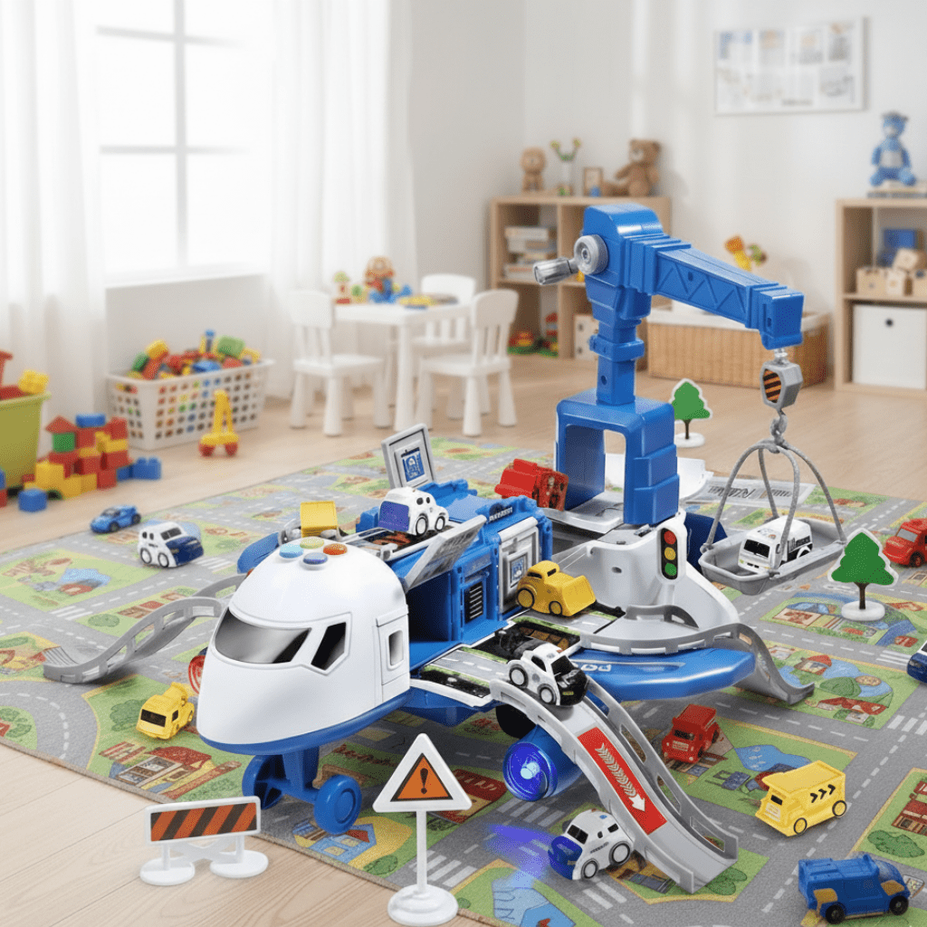 AeroNova Musical Stretching Deformation Airplane Toy | Temsk