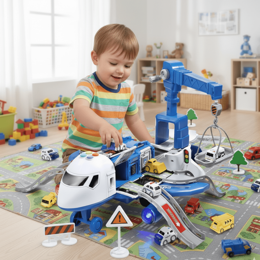 AeroNova Musical Stretching Deformation Airplane Toy | Temsk