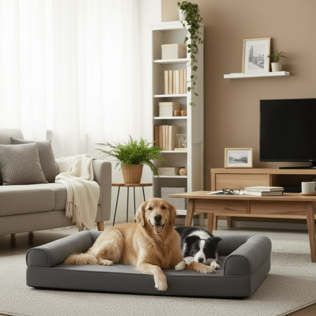 CuddleCloud Orthopedic Foam Couch Bed For Dogs And Pets | Temsk