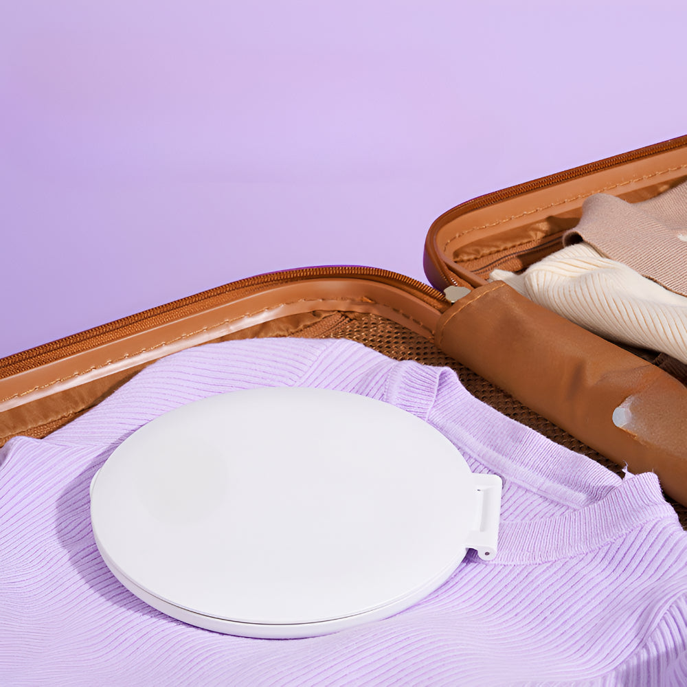 Travel Makeup Mirror With Folding Vanity, Lighted, Compact | Temsk