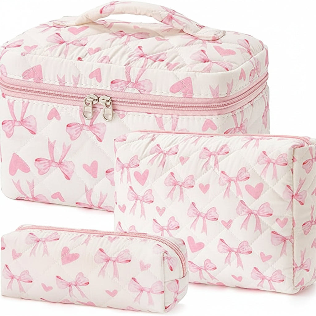 Floral Cotton Makeup Bag For Travel And Everyday Use Mothers Day Gift | Temsk