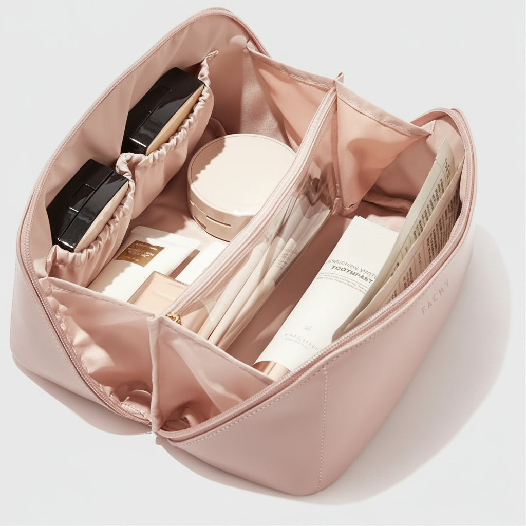 Velká cestovní taška na make-up pro kosmetiku a péči o pleť | Temsk