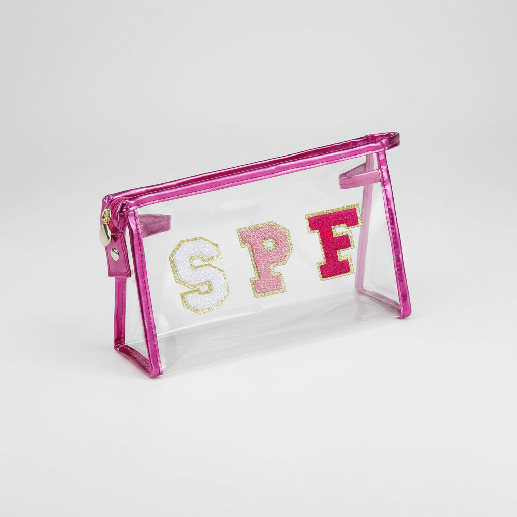 Clear Travel Cosmetic Bag for Beach Essentials and Everyday Use | Temsk