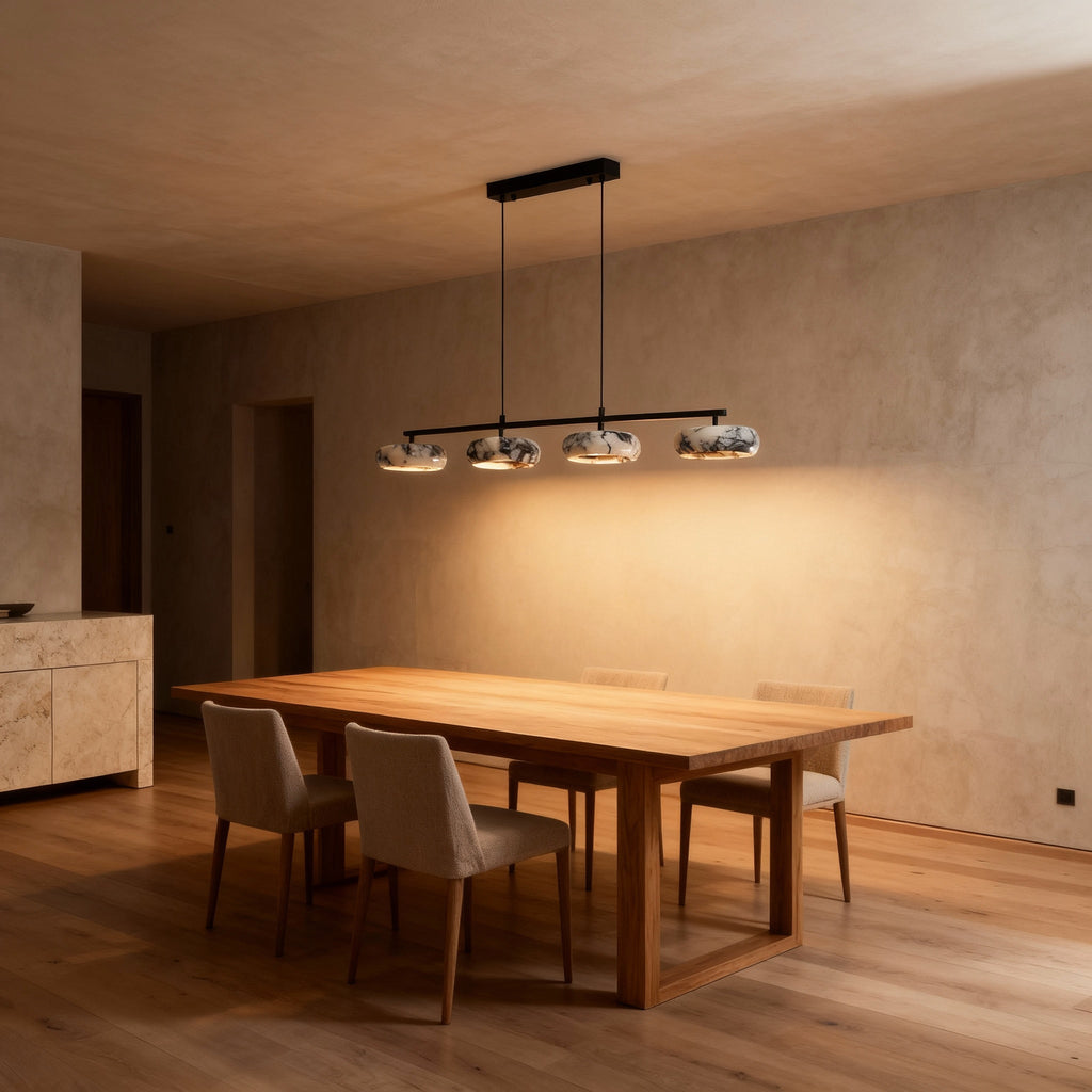 IvoryVein mramorová stolní lampa do ložnice a obývacího pokoje | Temsk