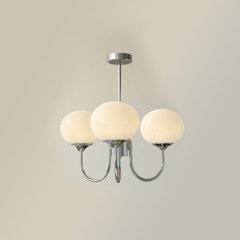 Retro Pink Glass Pendant Ceiling Lamp In Gold Finish, 3 Or 5-Light Fixture For Living Room | Temsk