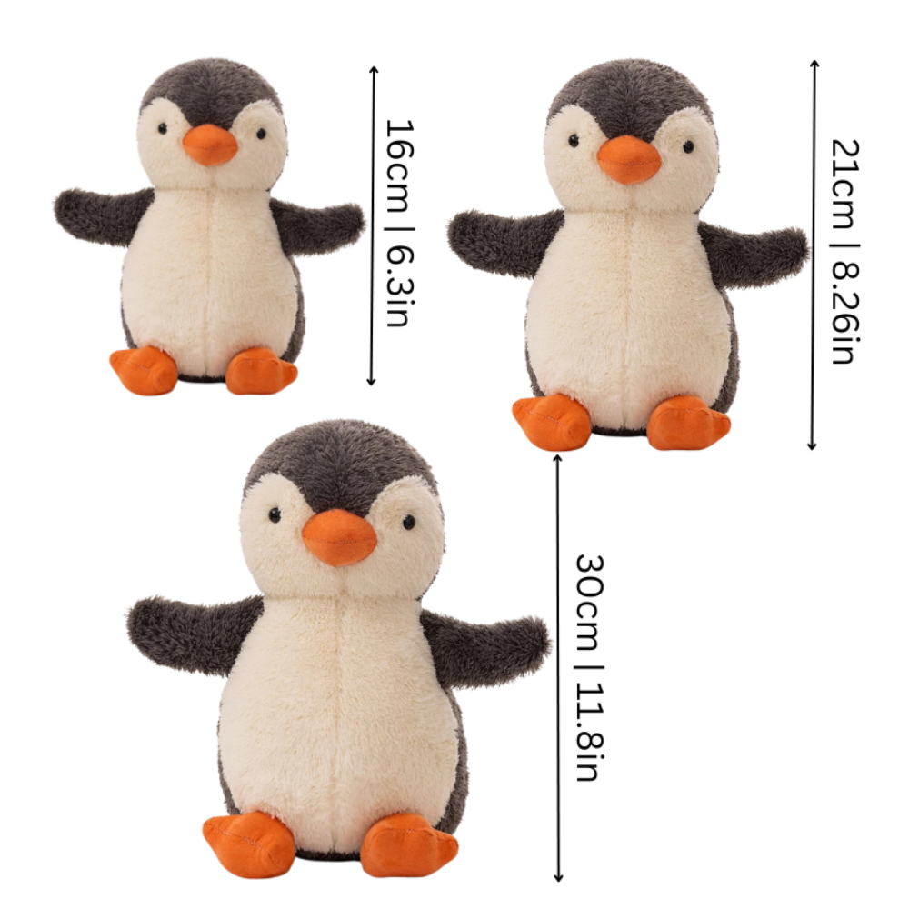 Pinguin-Plüschtier als Schlafbegleiter für gemütliche Kuschel- und ruhige Momente | Temsk