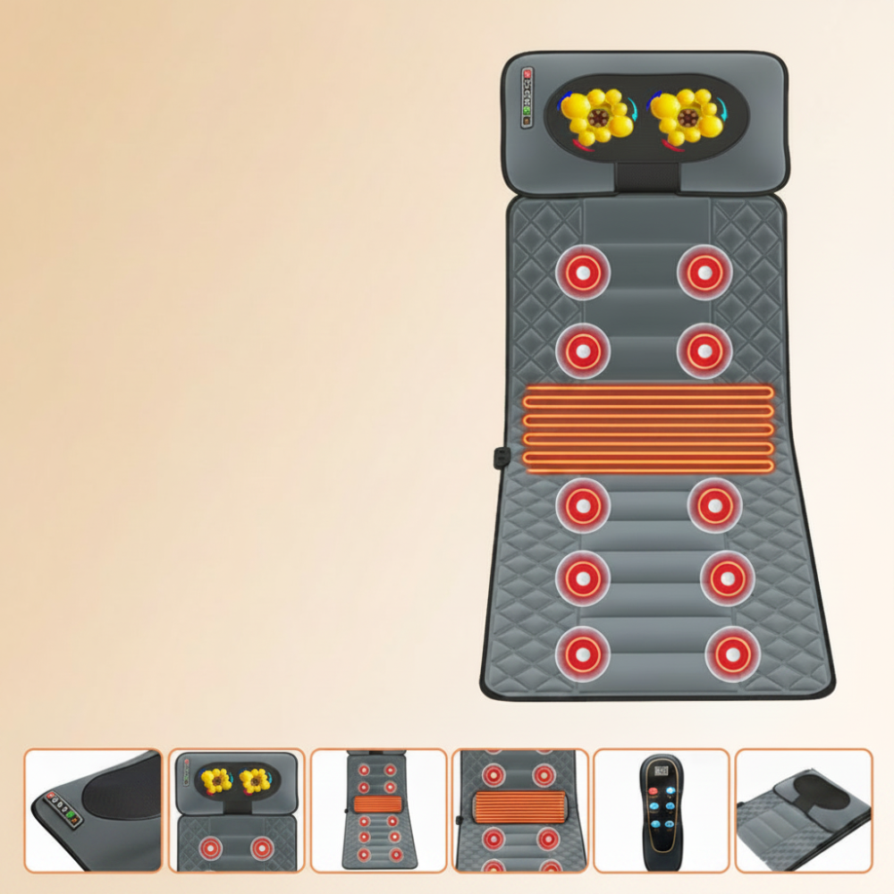 Heated Full Body Massage Mat For Back And Shoulders | Temsk