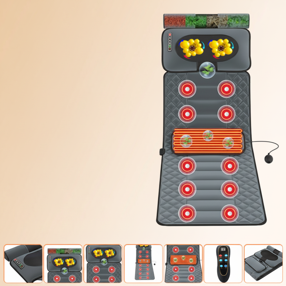 Heated Full Body Massage Mat For Back And Shoulders | Temsk