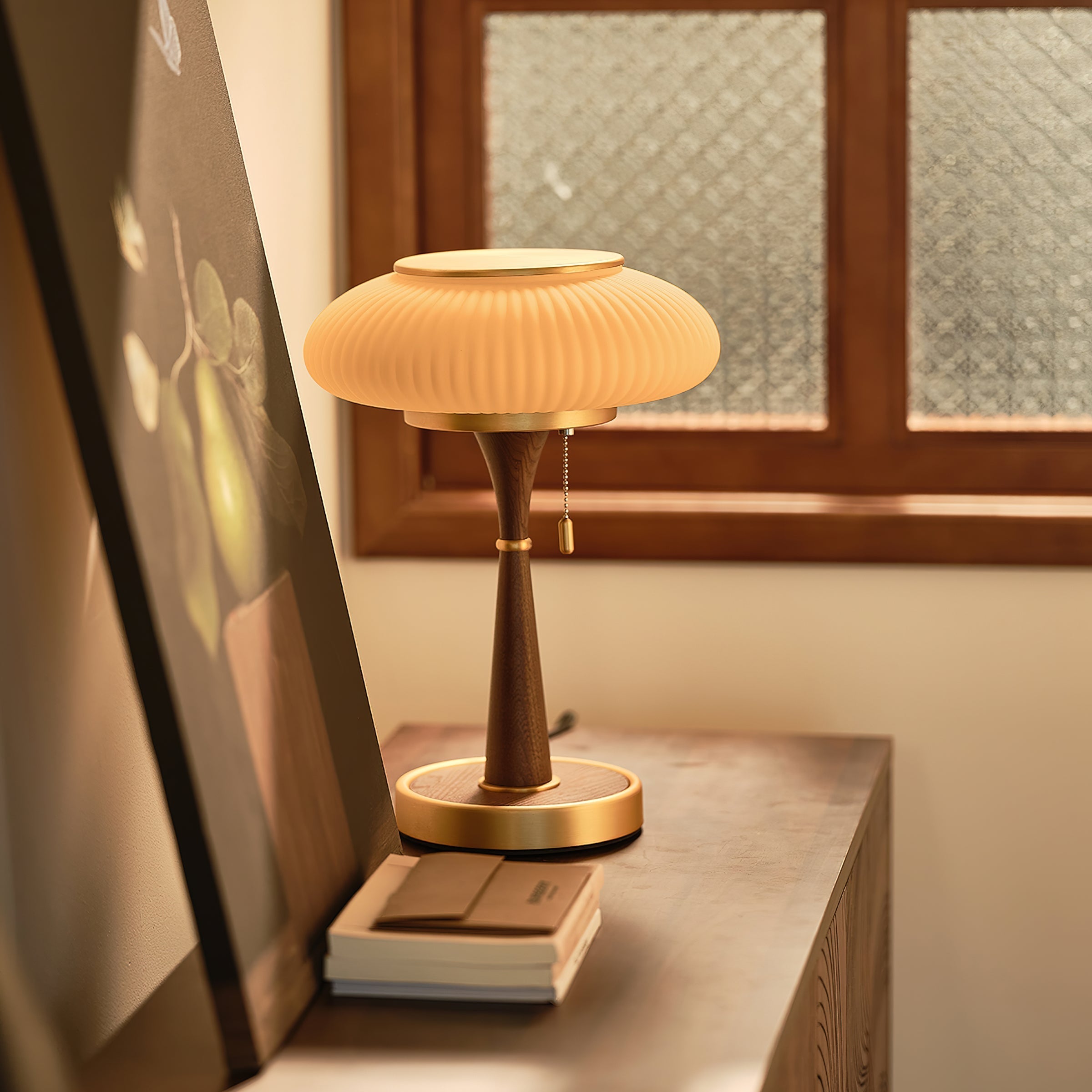 Terraline Matsutake Inspired Table Lamp Natural Glow | Snurv | Temsk