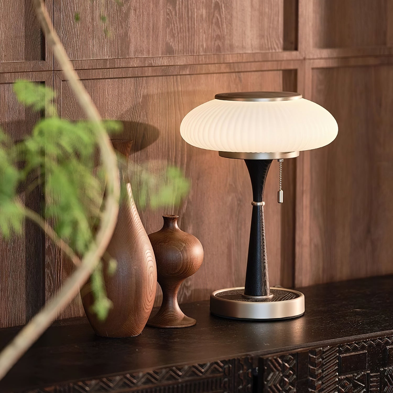Terraline Matsutake Inspired Table Lamp Natural Glow | Snurv | Temsk