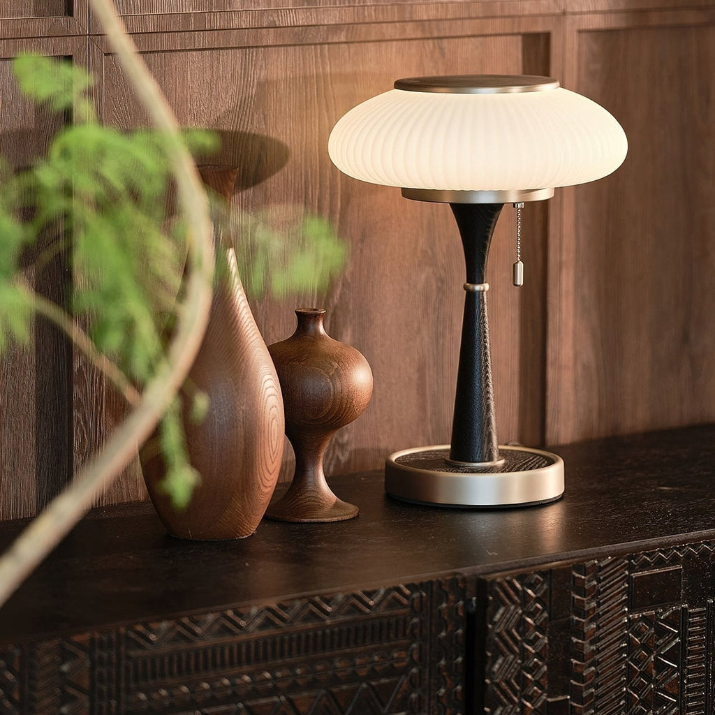 Terraline Matsutake Inspired Table Lamp Natural Glow | Snurv | Temsk