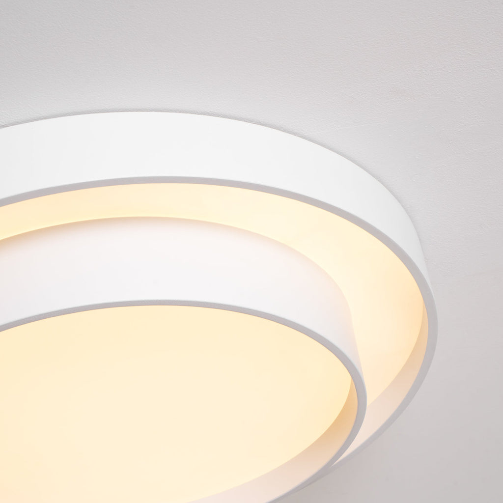 Válcové stropní světlo s LED, železné a akrylové, 40/50/60 cm, 3000K-6000K stmívatelné | Temsk