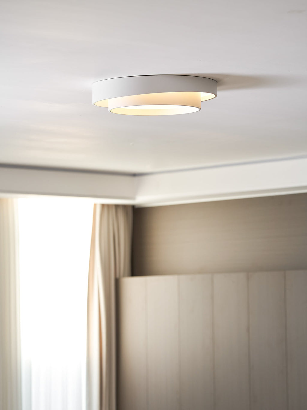 Válcové stropní světlo s LED, železné a akrylové, 40/50/60 cm, 3000K-6000K stmívatelné | Temsk