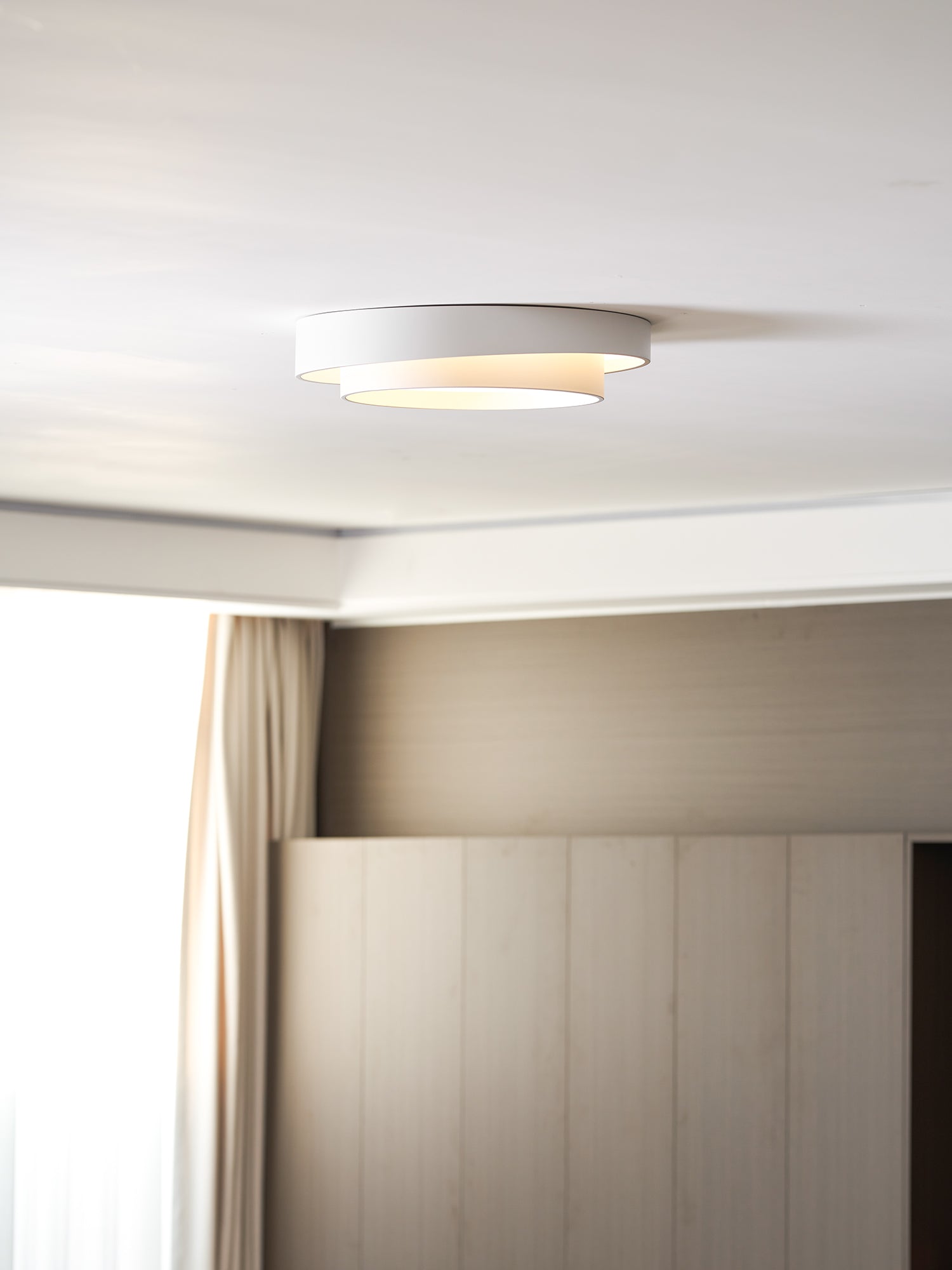 Válcové stropní světlo s LED, železné a akrylové, 40/50/60 cm, 3000K-6000K stmívatelné | Temsk