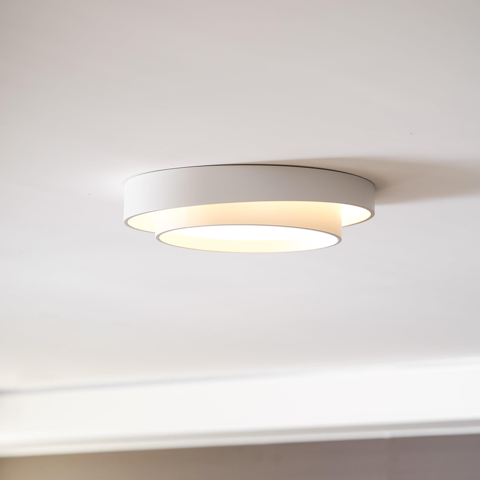 Válcové stropní světlo s LED, železné a akrylové, 40/50/60 cm, 3000K-6000K stmívatelné | Temsk