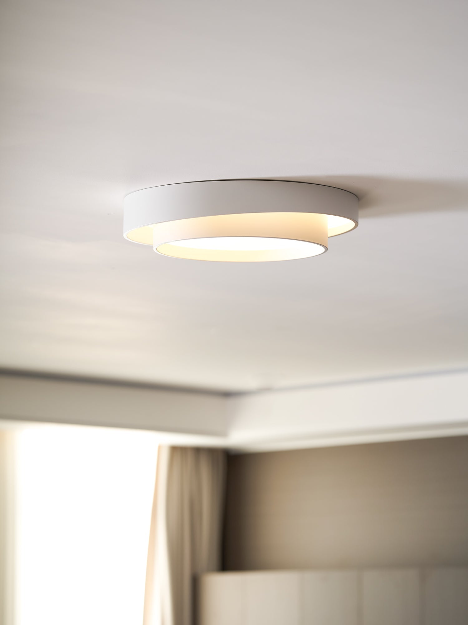Válcové stropní světlo s LED, železné a akrylové, 40/50/60 cm, 3000K-6000K stmívatelné | Temsk