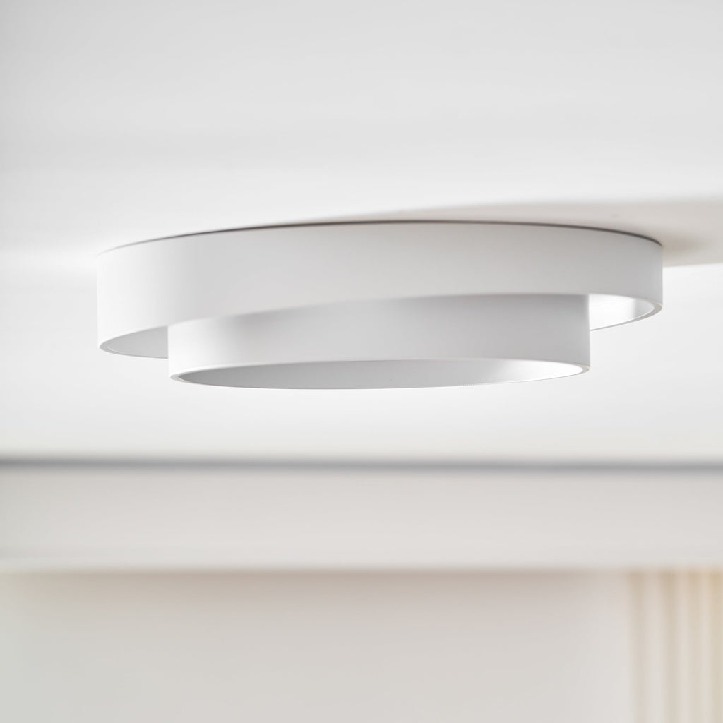Válcové stropní světlo s LED, železné a akrylové, 40/50/60 cm, 3000K-6000K stmívatelné | Temsk