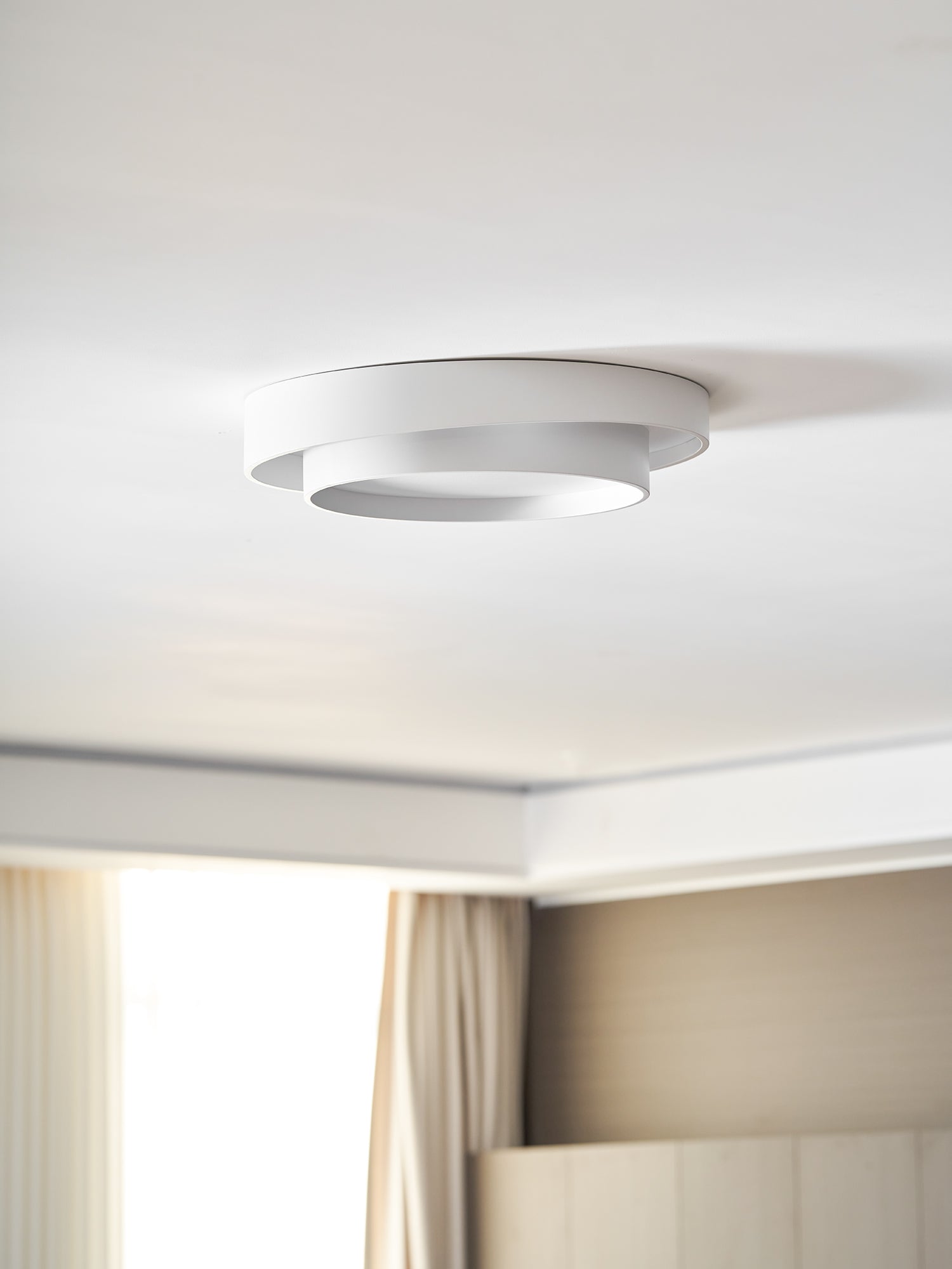Válcové stropní světlo s LED, železné a akrylové, 40/50/60 cm, 3000K-6000K stmívatelné | Temsk