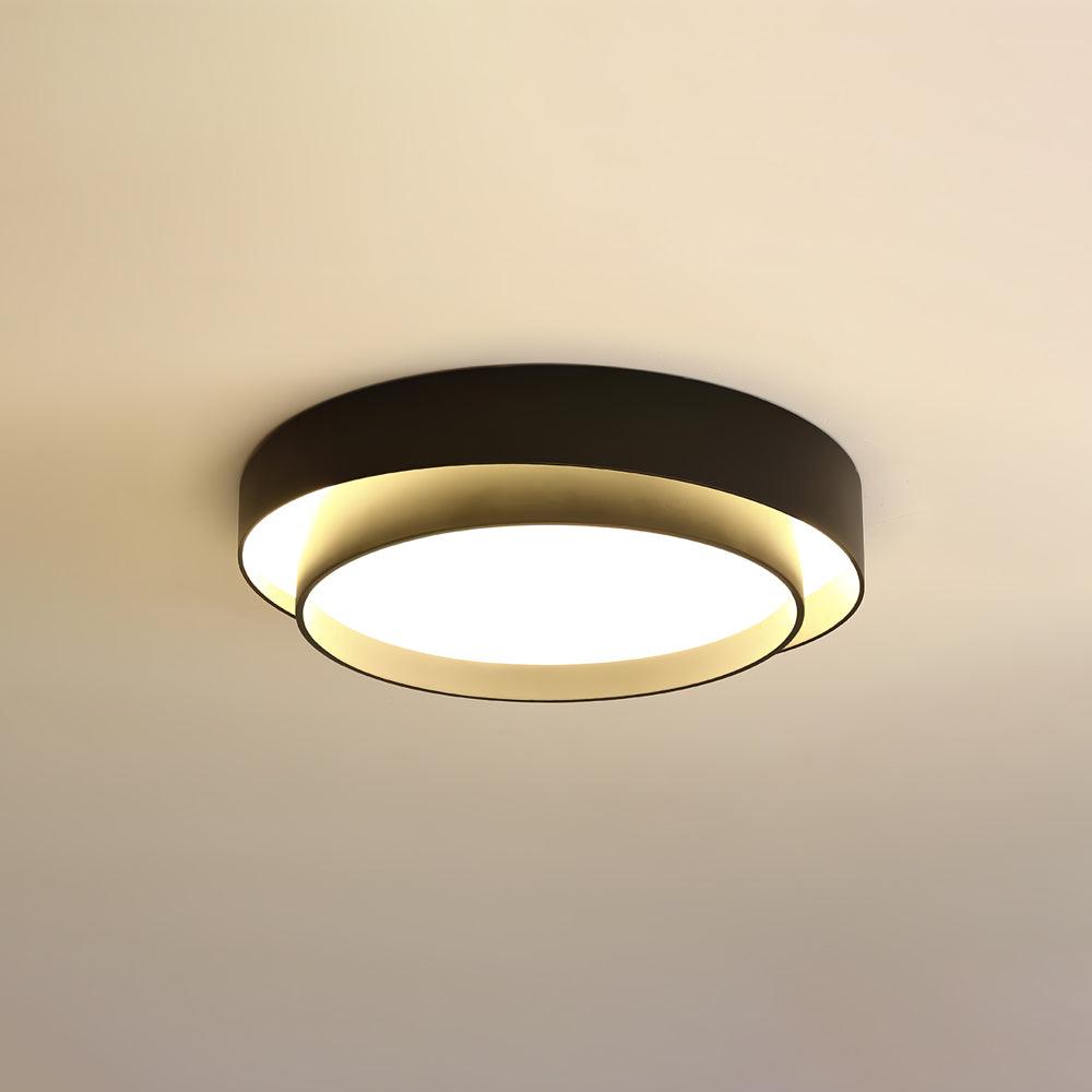 Válcové stropní světlo s LED, železné a akrylové, 40/50/60 cm, 3000K-6000K stmívatelné | Temsk