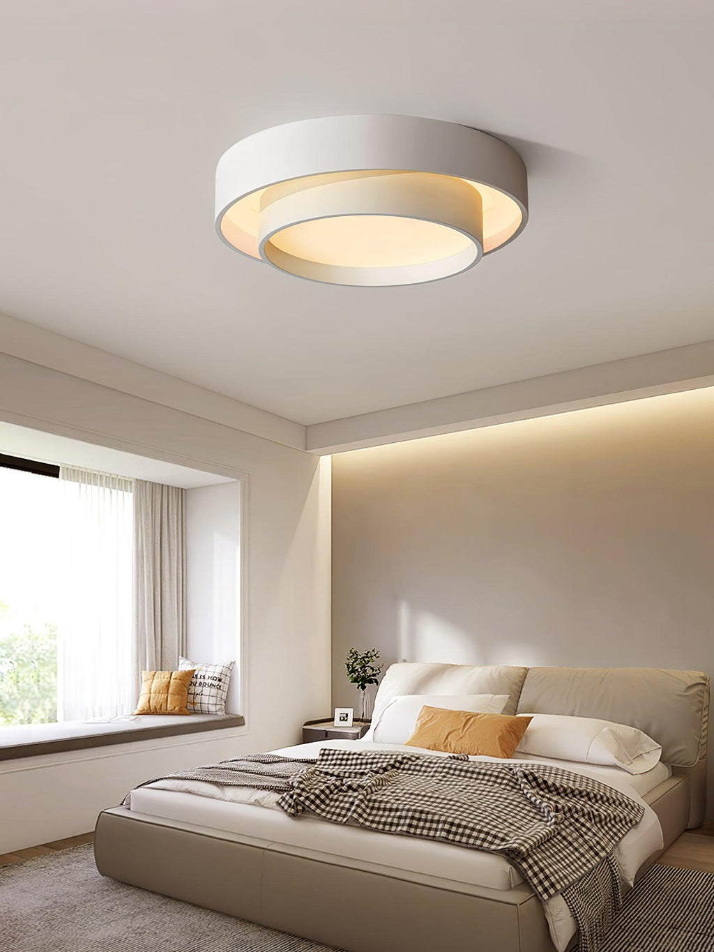 Válcové stropní světlo s LED, železné a akrylové, 40/50/60 cm, 3000K-6000K stmívatelné | Temsk