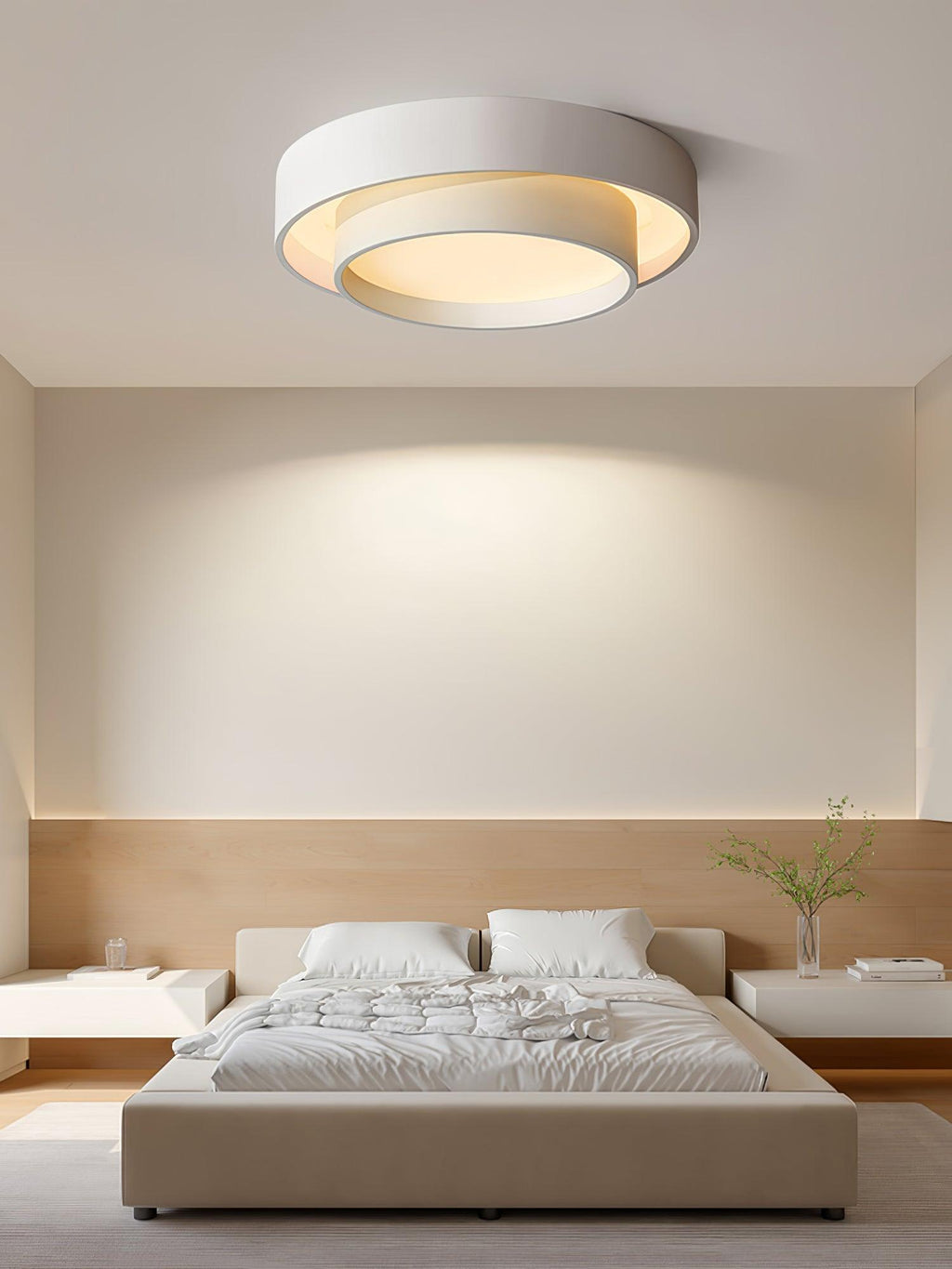 Válcové stropní světlo s LED, železné a akrylové, 40/50/60 cm, 3000K-6000K stmívatelné | Temsk