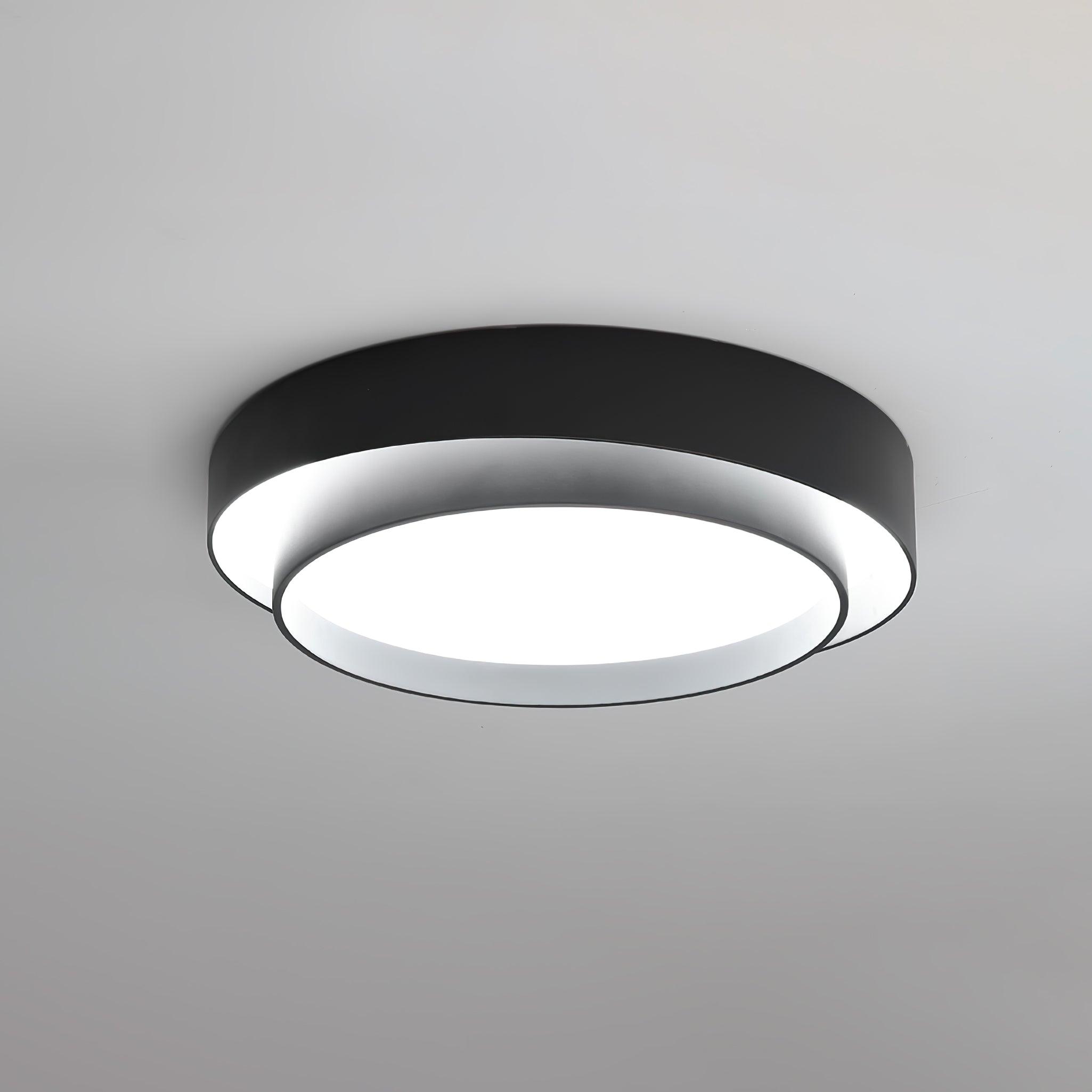 Válcové stropní světlo s LED, železné a akrylové, 40/50/60 cm, 3000K-6000K stmívatelné | Temsk