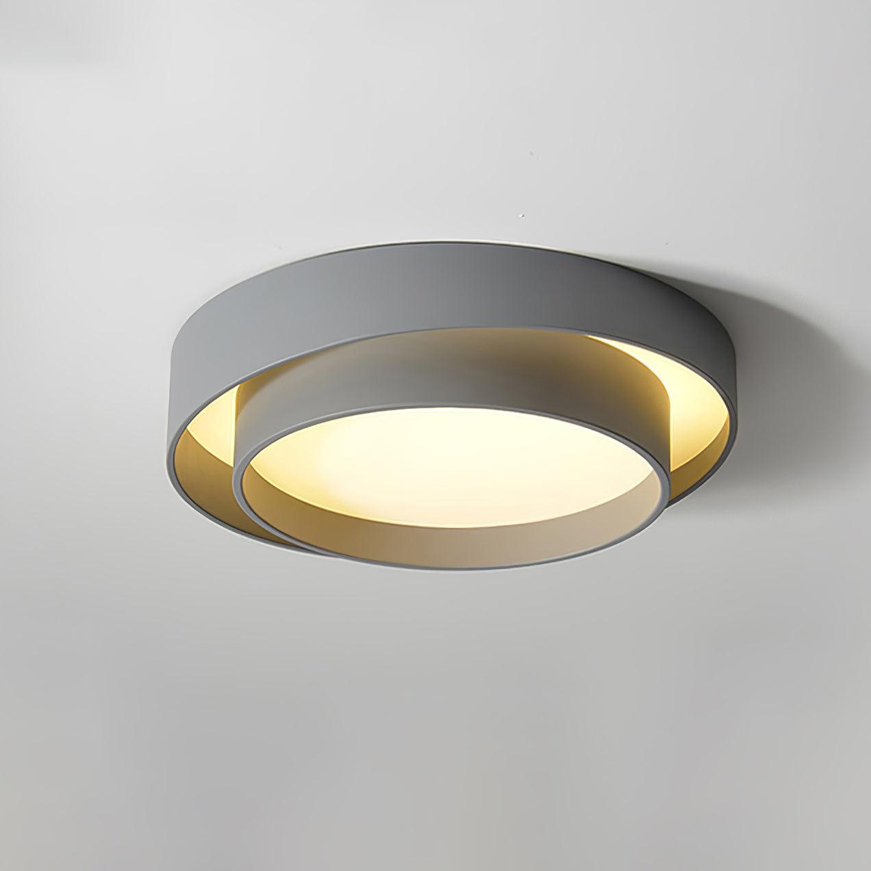 Válcové stropní světlo s LED, železné a akrylové, 40/50/60 cm, 3000K-6000K stmívatelné | Temsk