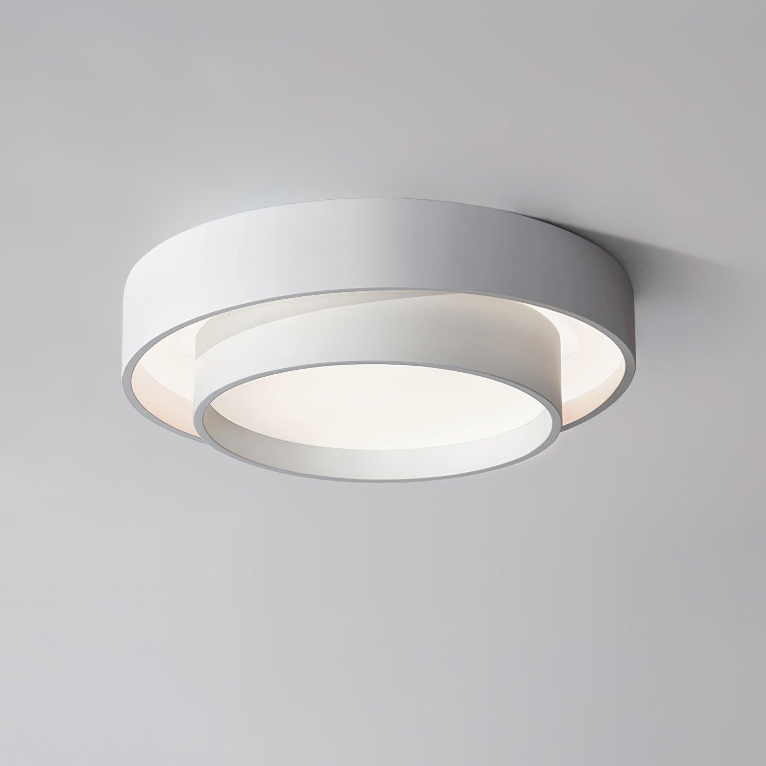 Válcové stropní světlo s LED, železné a akrylové, 40/50/60 cm, 3000K-6000K stmívatelné | Temsk
